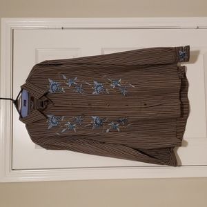 Men's Striped Button Down Shirt